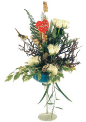  İzmir Konak online çiçek gönderme sipariş  kadeh içerisinde görsel gül tanzimi