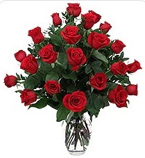  İzmir Konak çiçek mağazası , çiçekçi adresleri  24 adet kırmızı gülden vazo tanzimi