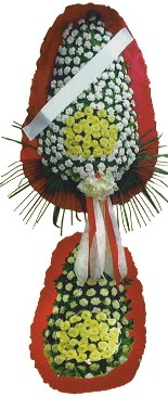 Çift katlı düğün açılış çiçeği  İzmir Konak ucuz çiçek gönder 